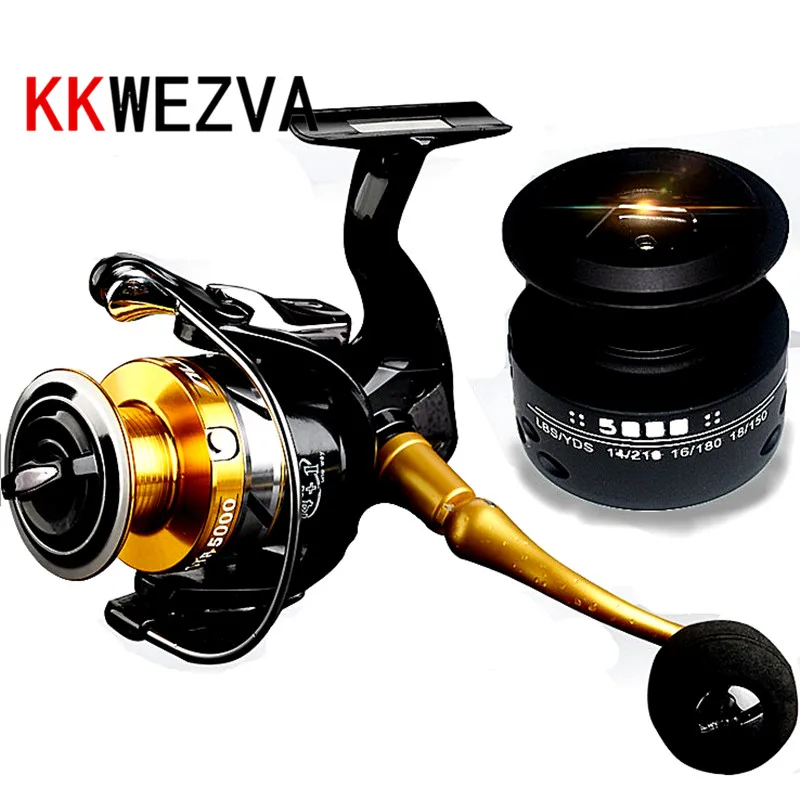Carretel de Pesca Carretel de Reposição Molinete de Fiação Balancim e Eva Kkwezva Metal 1 Enviar 2000-6000 Cnc Grip Pill Frete Grátis 14 Bbs 5.5: 7 High Quality Esporte e Lazer