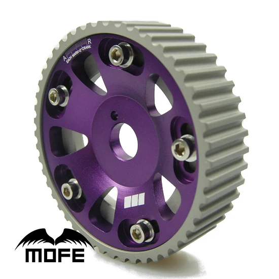 

1 pair SPECIAL OFFER MOFE Racing HIGH QUALITY Original Logo Adjustable Cam Gear for Toyota Supra 2JZ 2JZGTE 1JZGTE Purple