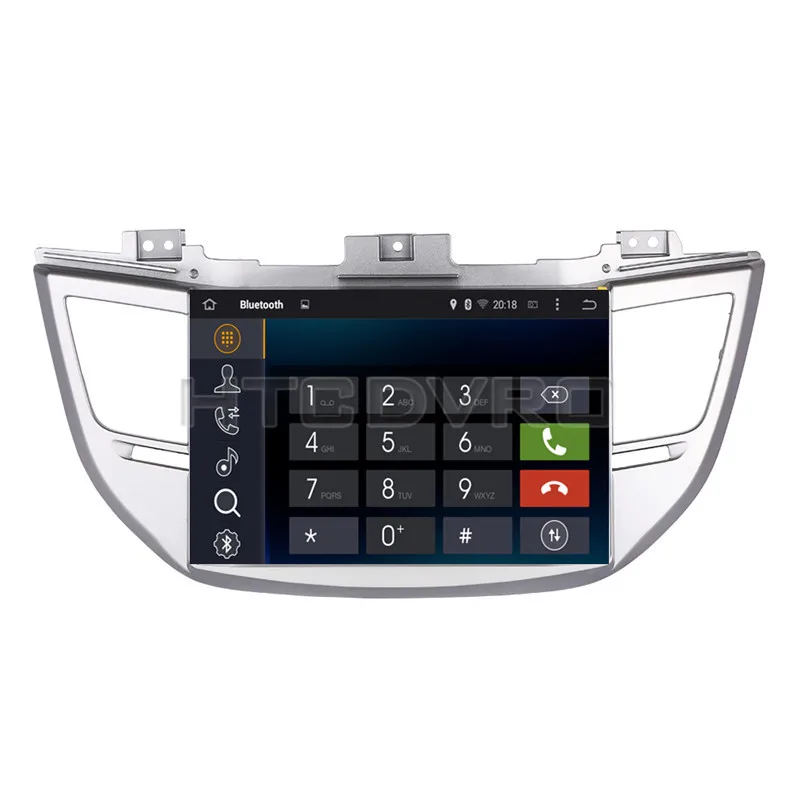 Top YMODVHT 10.1inch Octa Core 4GB+32GB Android 9.0 Car DVD Player for Hyundai Tucson 2015- Radio Stereo GPS Navigation 5