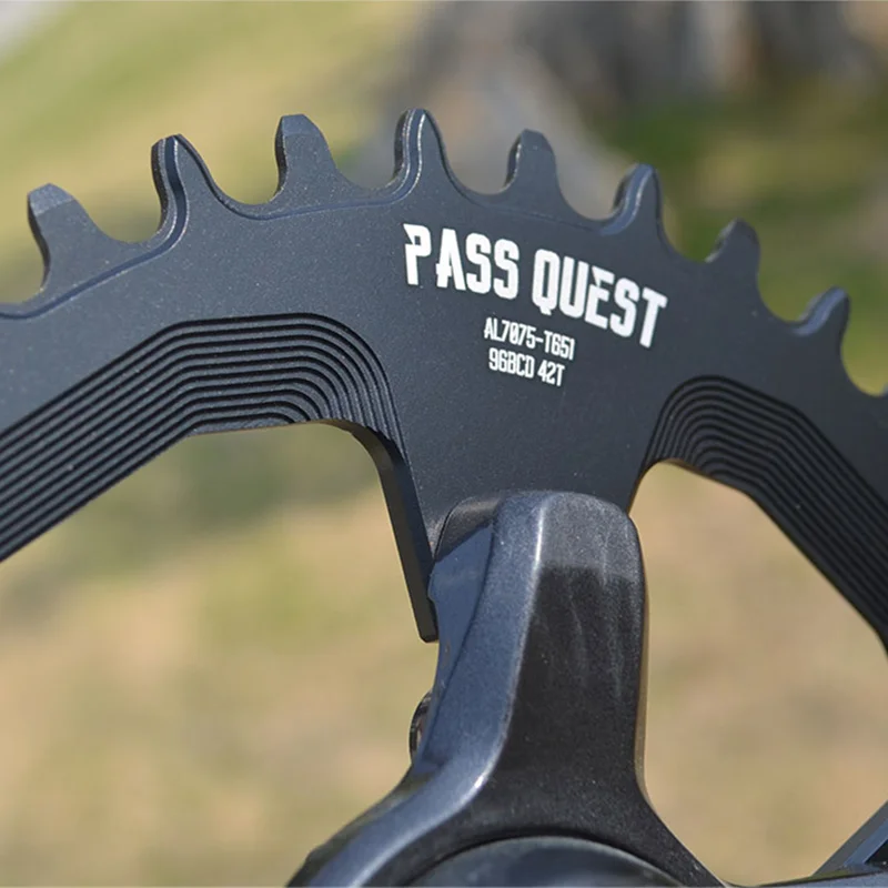 Pass Quest овальная Звездочка 96BCD MTB узкая широкая цепь из колец цепь велосипедная Звездочка 32/34/36/38/40/42T для deore xt M7000 M8000 M9000 диаметра окружности болтов