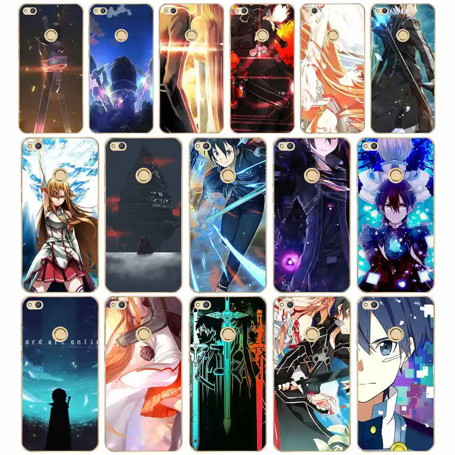 

239DD Sword Art Online SAO Anime Manga Soft Silicone Cover Case for Huawei honor 9 10 Lite 7A 5.45 7a pro 7c 5.7 inch 7x 8x case