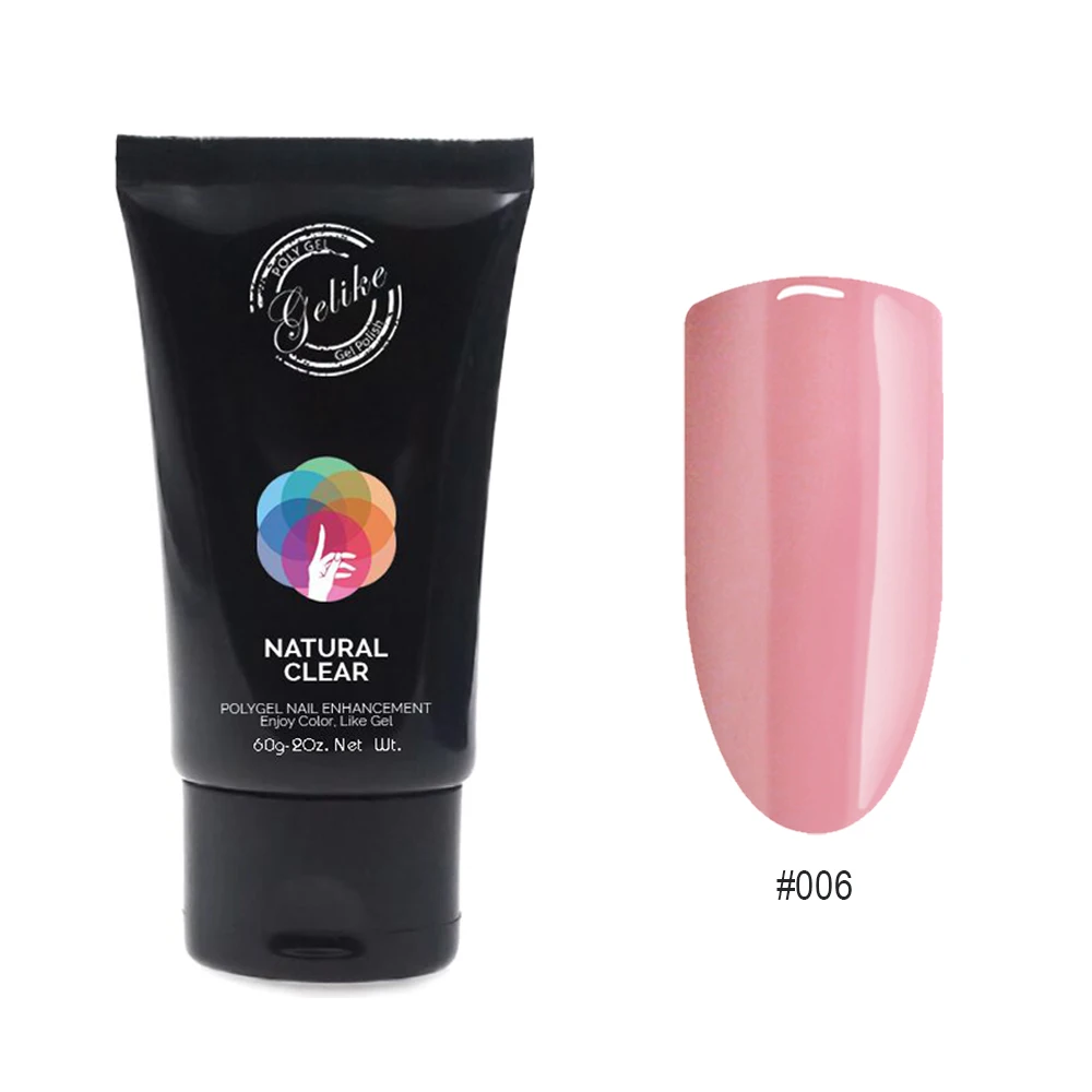 

Gelike Poly Gel 60g Poly Gel Quick Building Finger Extension Nail Gel Nail Art Tips Nail Tool Camouflage UV LED Builder Gel
