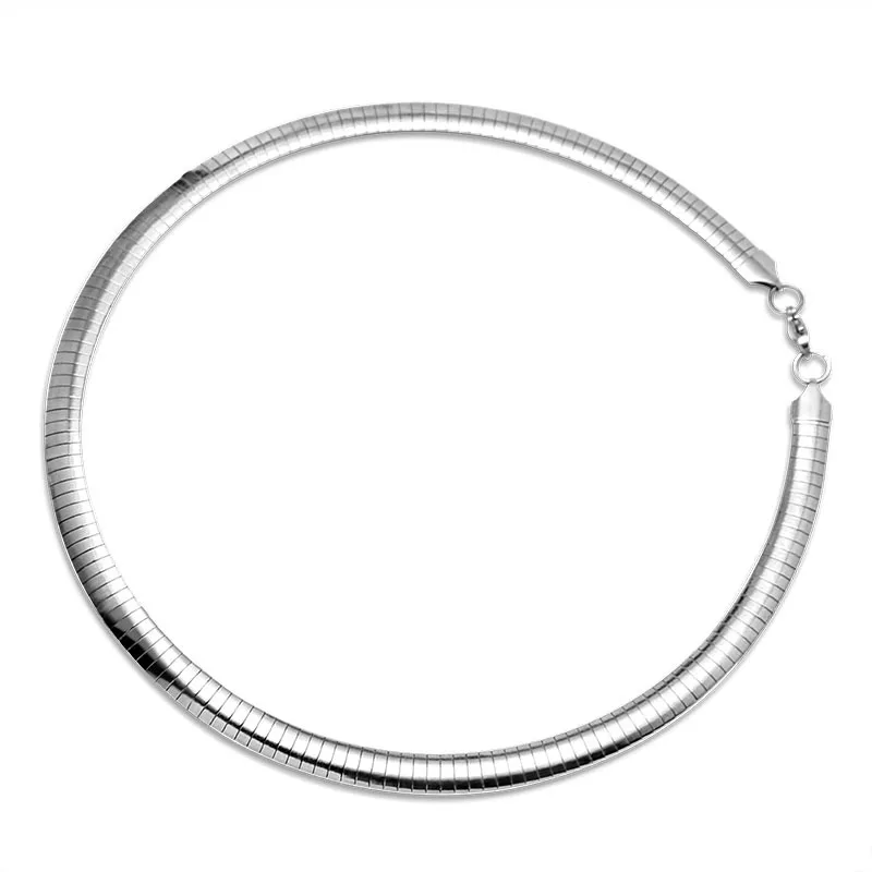 Metal Choker Necklace Velvet Choker Necklaces Lace Choker Necklaces Women Choker Stainless Steel Collar Chains Necklace Gold Color Snake Chain Jewelry 4-8MM For Girls Gift