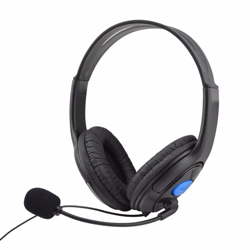 

1PC Black Color Wired Gaming Headset Headphones With Microphone For Sony PS4 Play #SS