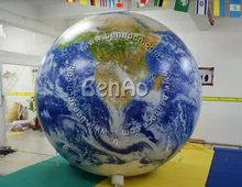 AO33 0.18mm Thickness 2M PVC Advertising inflatable globe ball inflatable/ globe ball inflatable for sale