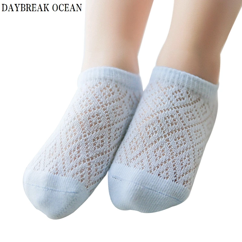 

Ultrathin Breathable 3-12Y Diamond Mesh Socks Spring Summer Toddler Baby Infant Kids Socks Boy Girl Soft Cotton Children Socks