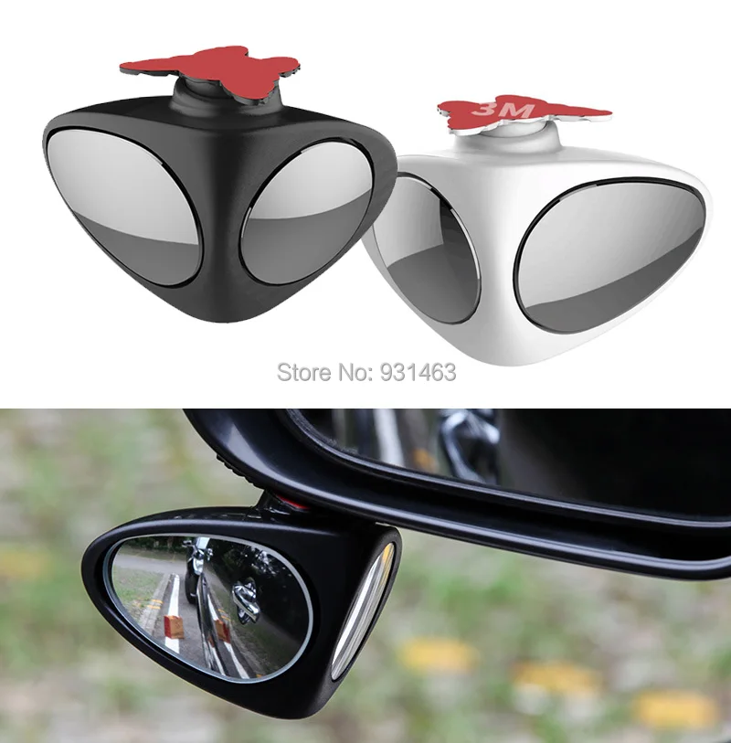 2 in 1 Car Rearview Mirror Blind Spot Mirror,360 Rotation Adjustable Rear View Mirror View Front Wheel Mirror