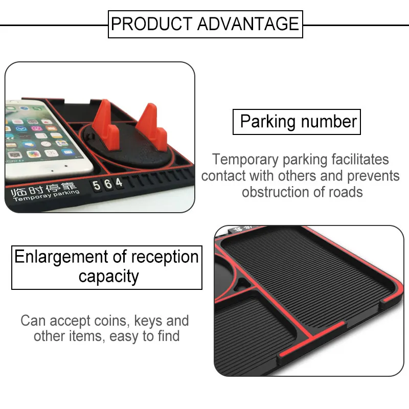 XMXCZKJ мобильный телефон Автомобильный держатель номерной знак прилипания Противоскользящий коврик поддержка для временной расставания смартфона gps Стенд