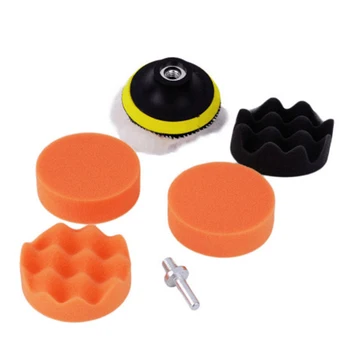 

8pcs 3 4 5 6 7Inch Sponge Polishing Waxing Buffing Pads Kit Set Compound For Auto Car M8617