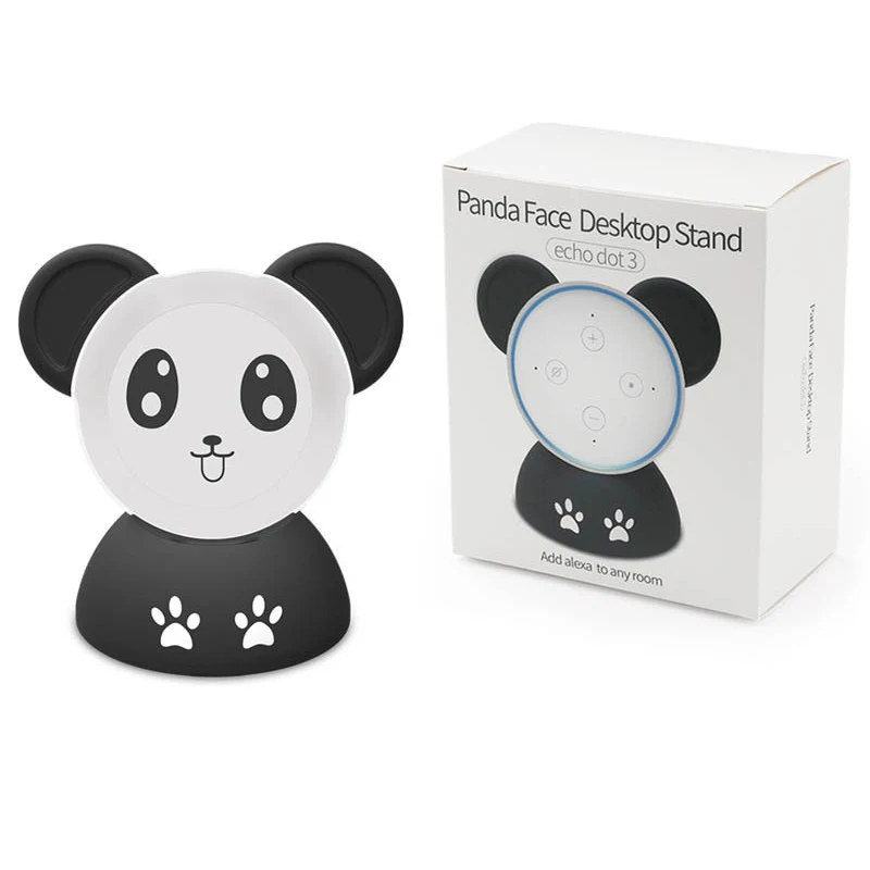 Дешевый Совместимость для Amazon Echo Dot 3 База крепление Professional Panda Нескользящая Настольная подставка держатель для Echo Dot 3rd поколения динамик