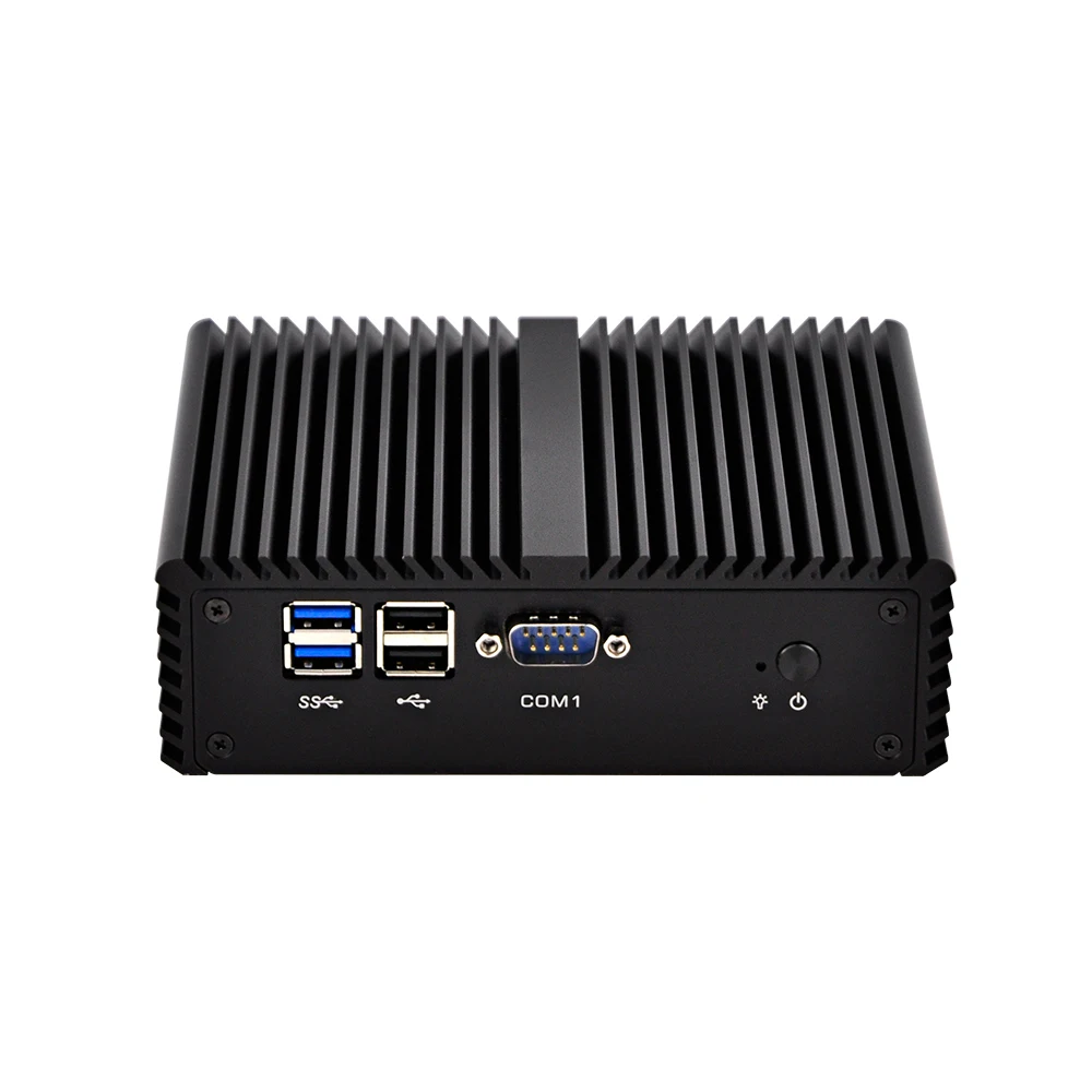 Qotom 4 последовательных порта мини ПК Q450P Q470P Dual Lan Core I7 I5 безвентиляторные X86 SIM 3G/4G