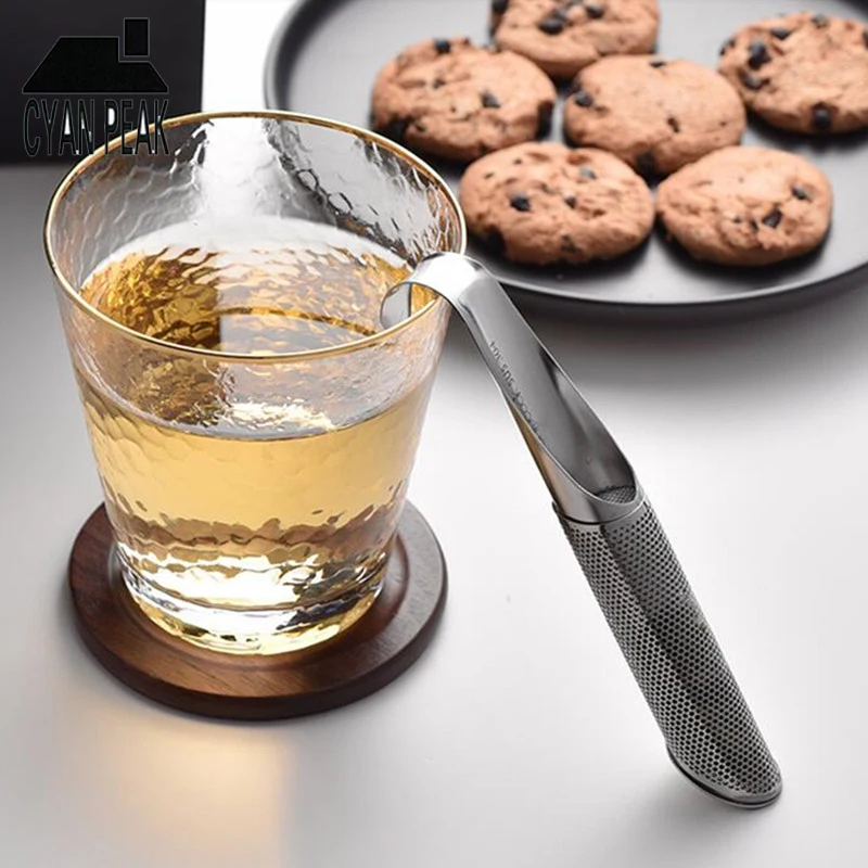 

Stainless Steel Tea Infuser Reusable Loose Leaf Infuser Pipe Kitchen Tool Tea Strainer Sieve Tea Spoon Filter Holder Teaware