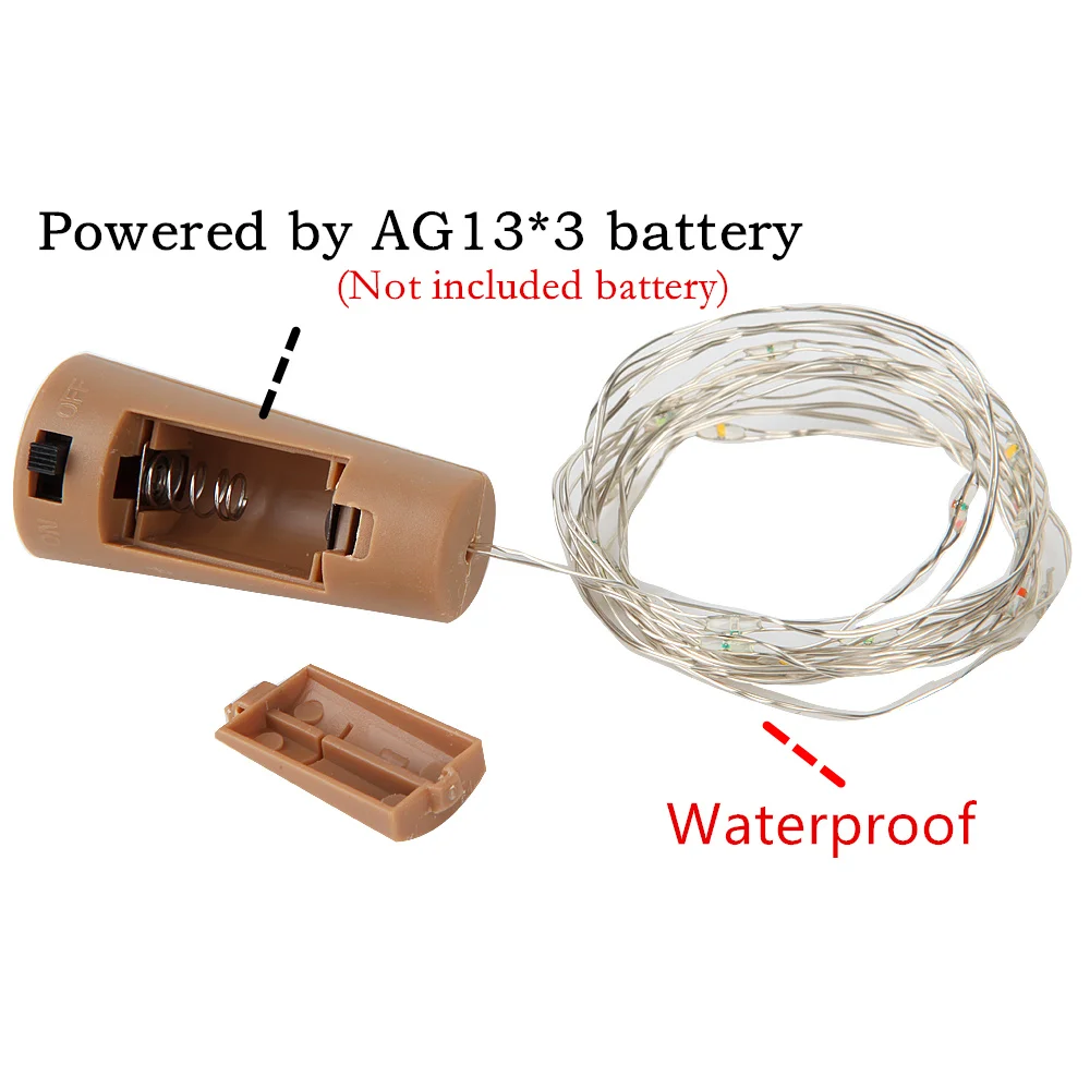 Рисунок 2 - Светодиодная гирлянда из медной проволоки