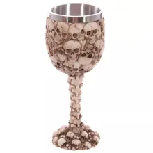 1 stücke Harz Edelstahl Trinkbecher 3D Multi Schädel & wirbelsäule Becher Horror Decor Cup für Halloween Bar Party Freies verschiffen
