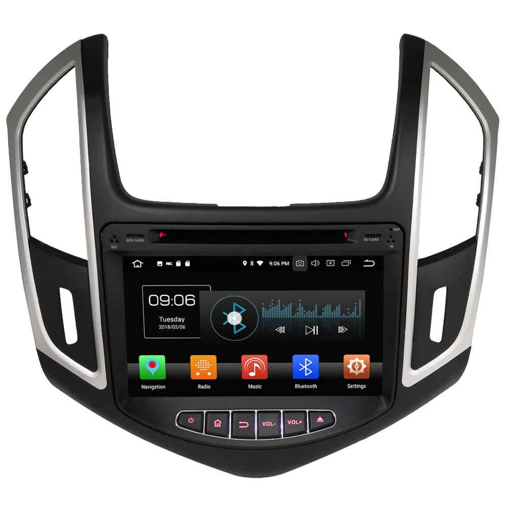 Flash Deal KLYDE 8" Android 8 7.1 4G WIFI Octa Core PX5 4GB RAM 32GB ROM Car DVD Multimedia Player Radio For Chevrolet Cruze 2013 2014 2015 0