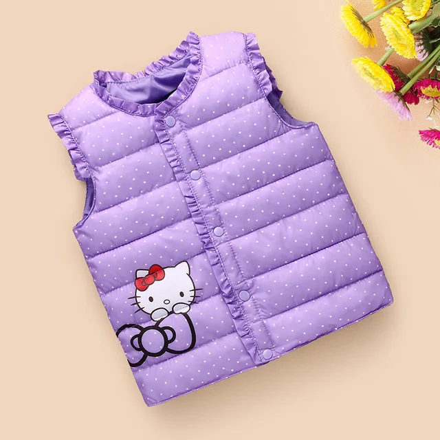 Hot salets!2 7 yrs,children vest,baby girls autumn winter fashion