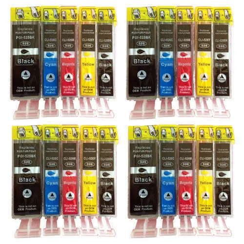 

2016 New [Hisaint] 4x Sets of 5 CLI526/PGI525 Compatible Ink Cartridges For Canon PIXMA iP4850