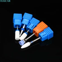 5 шт. Керамика пилочка для ногтей Бурильные долото Инструменты для Дизайн ногтей машины шлифовальные каменная голова леверт челнока mar7