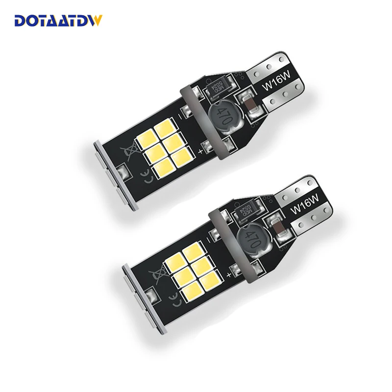 

DOTAATDW 2x 921 912 T15 W16W WY16W LED Bulbs CANBUS Error Free Car Backup Reverse Turn Signal Lights White