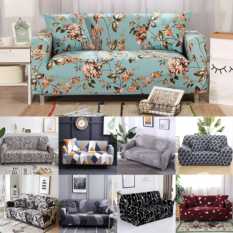 

New Popular Elastic Sofa Cover for Living Room Furniture Armchair Cover Stretch Couch Cover Case Sofa Slipcover 1/2/3/4 Seater