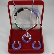 Замечательный Многоцветный Gem круг Дракон Подвески Серьги Браслет кварцевые изысканные свадебные широкий часы Крылья женские королева