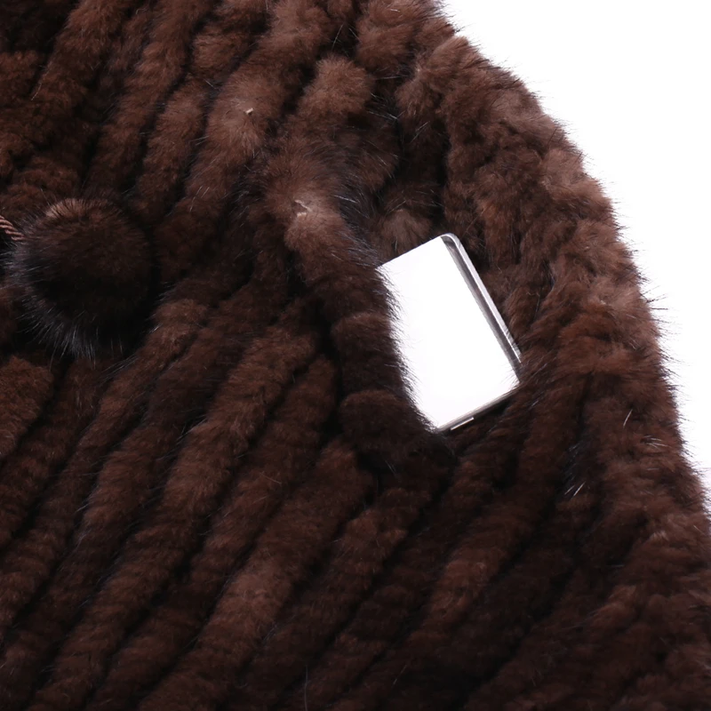 ZY81011 Ladies Real Knitted Mink Fur Full Sleeve With Hooded Fur Coat Jacket Winter Women Fur Coats Female Mink Fur Overcoat packable down jacket