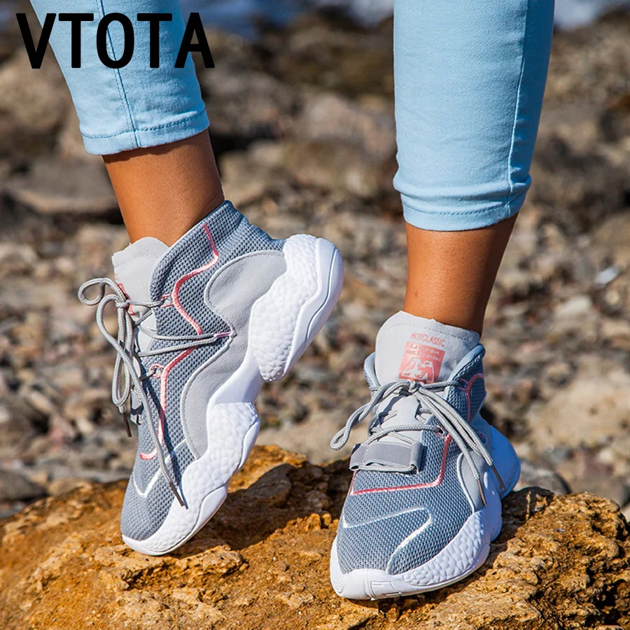 

VTOTA Tenis Feminino Plataforma Sneakers Women Chaussures Femmes Luxury Shoes Women Designers Women Trainers Black Sneakers J97
