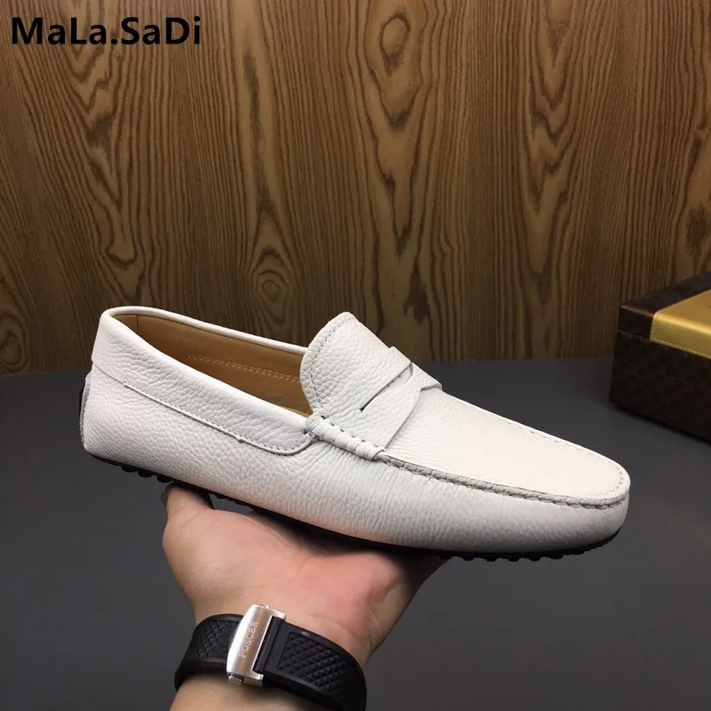 

2019 New Arrival Men Flat Fashion Genuine Leather Casual Shoes Man Moccasins Loafers Comfortable Driving Shoes Men