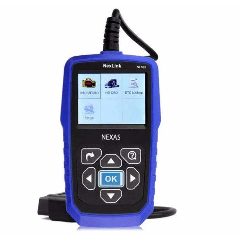Переносные автомобили NEXLINK NL102 OBD диагностический инструмент + EOBD и CAN с
