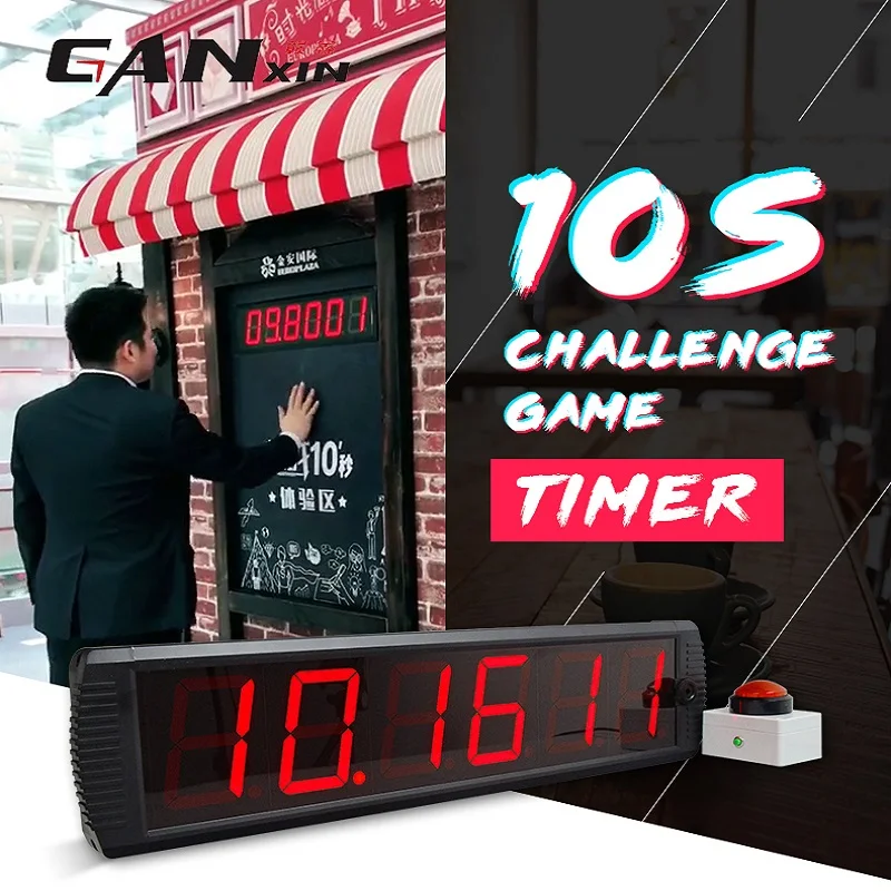 [Ganxin] 2 3 &quotВысокое качество 6 цифр 10 секунд вызов игры Таймер|Будильники| |