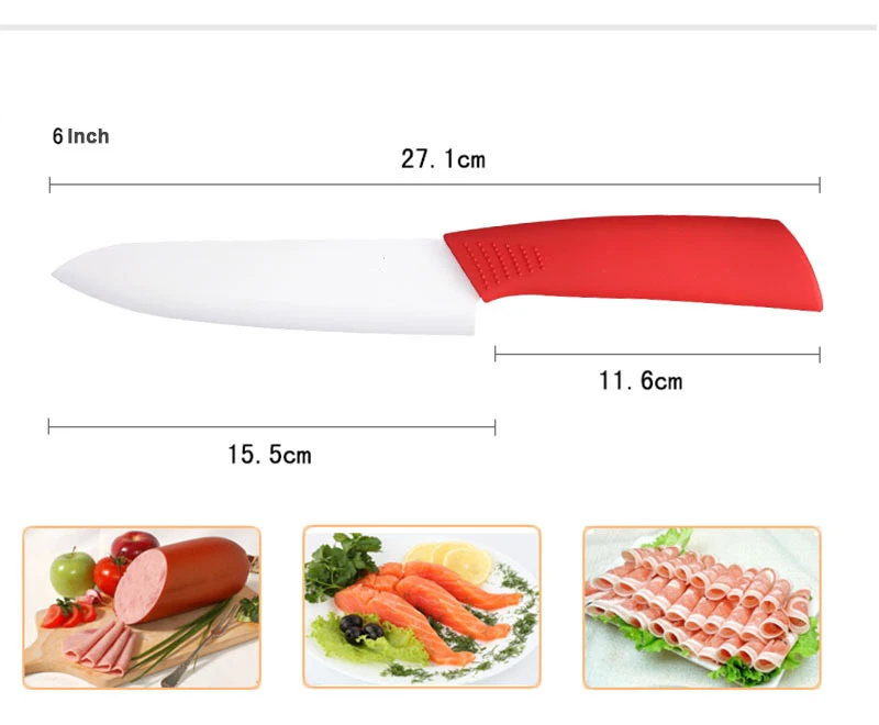 D009 фирменный высококачественный кухонный нож, набор керамических ножей, набор керамических ножей " 4" " 6" дюймов+ Овощечистка+ крышки