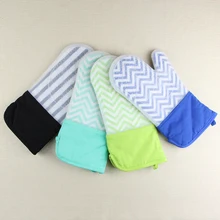 Новые Жаростойкие 250 градусов без шнуровки resisrant силиконовые с хлопчатобумажной ткани кухни Готовить барбекю духовка варежки выпечки Гриль перчатки