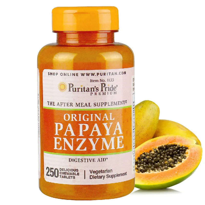 

Papaya Enzyme 250 Pcs Vegetarian Dietary Supplement Free Shipping