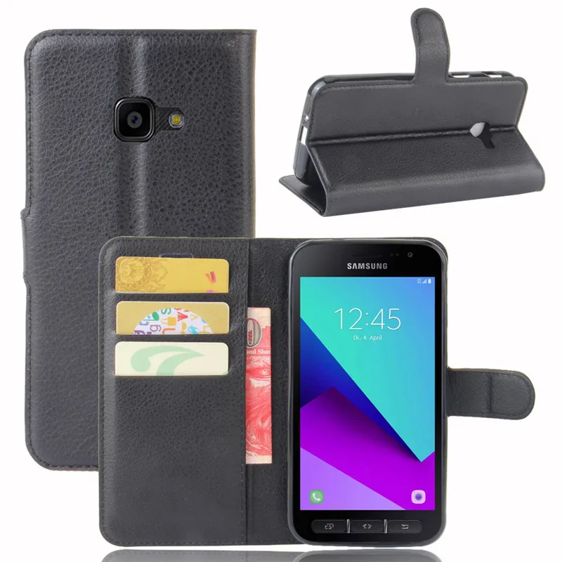 Флип чехол для Samsung Galaxy Xcover 4 PU кожаный телефона X Cover4 G390F G390 SM G390F|Чехлы-портмоне| |