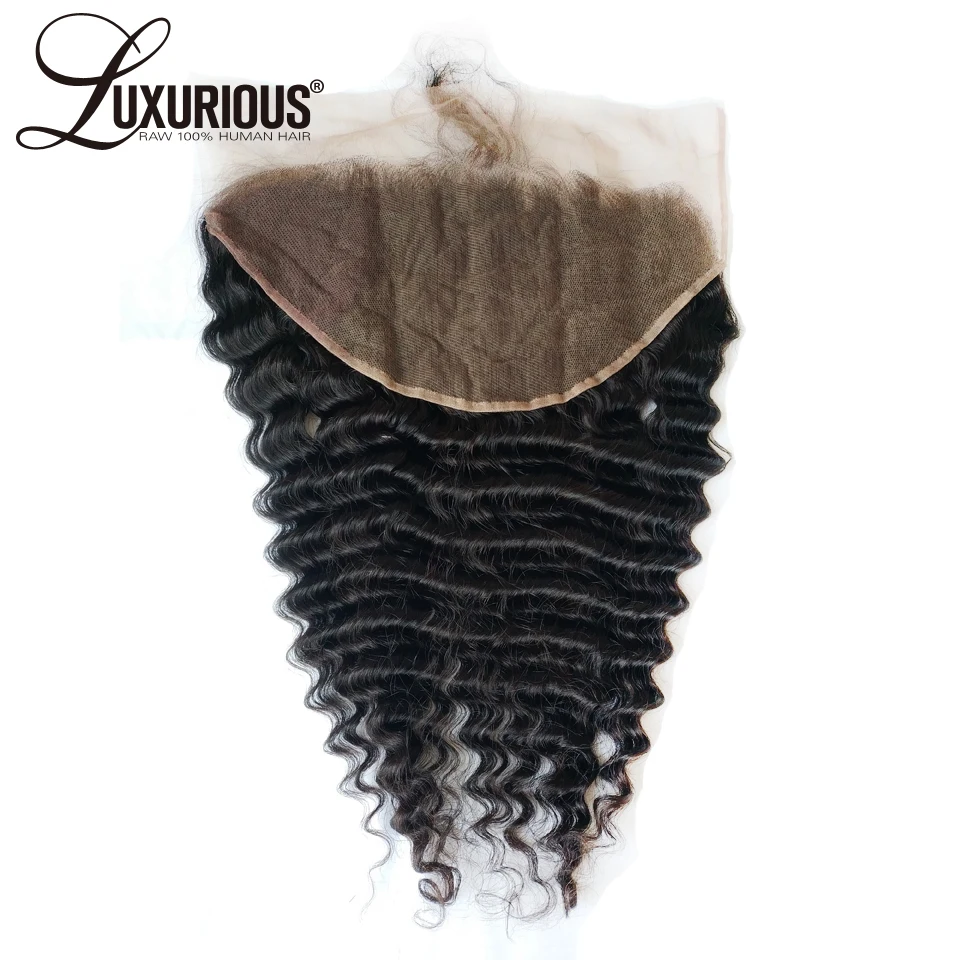 

Luxurious 13x6 Lace Frontal Burmese Remy Human Hair Deep Wave Ear To Ear Hair Frontal For Women Frontal Closure with Baby Hair