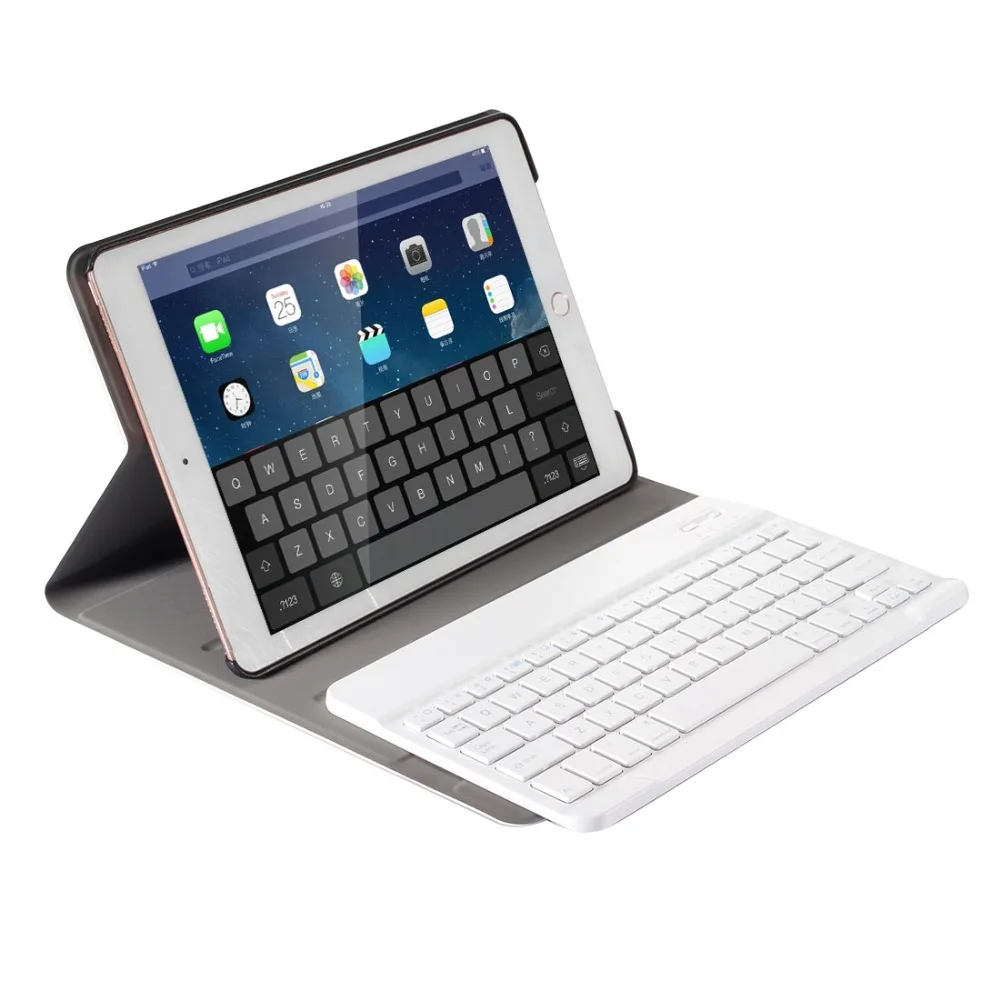 

Adjustable Angle Tablet Case For iPad 5/6/Air/Air 2/Pro 9.7 Bluetooth Keyboard Case For iPad 9.7 2017 2018 A1893+gifts