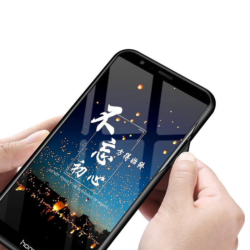 GKK чехол с рисунком для Huawei Honor 7x задняя панель из мягкого ТПУ защитой от воды и
