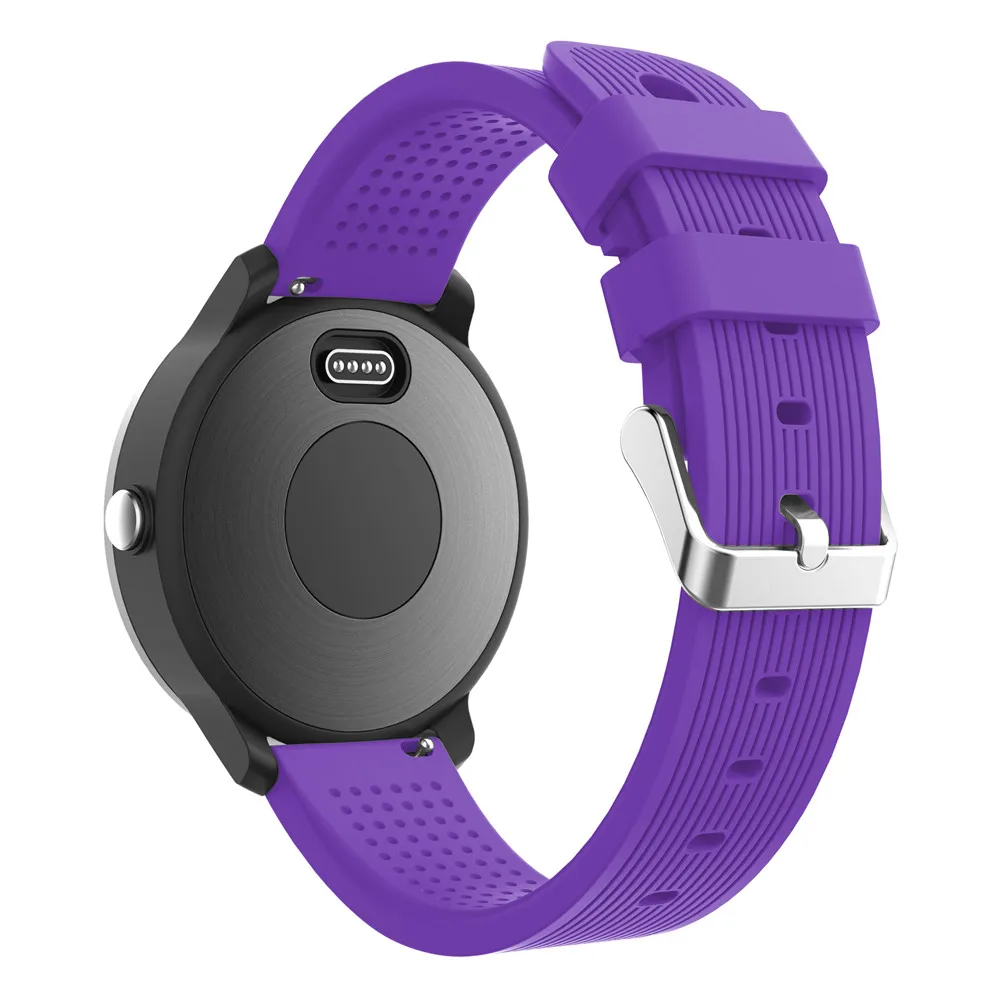 Мягкий силиконовый сменный ремешок для смарт-часов Garmin vivoactive3 vivomove HR смарт-браслет samsung Galaxy watch активный ремешок