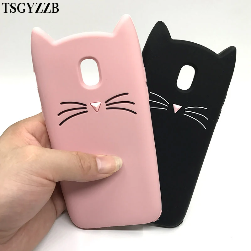 Тонкие Чехлы 3D с милыми животными бородой котом для Samsung Galaxy J2 J5 J7 Prime чехол из ТПУ