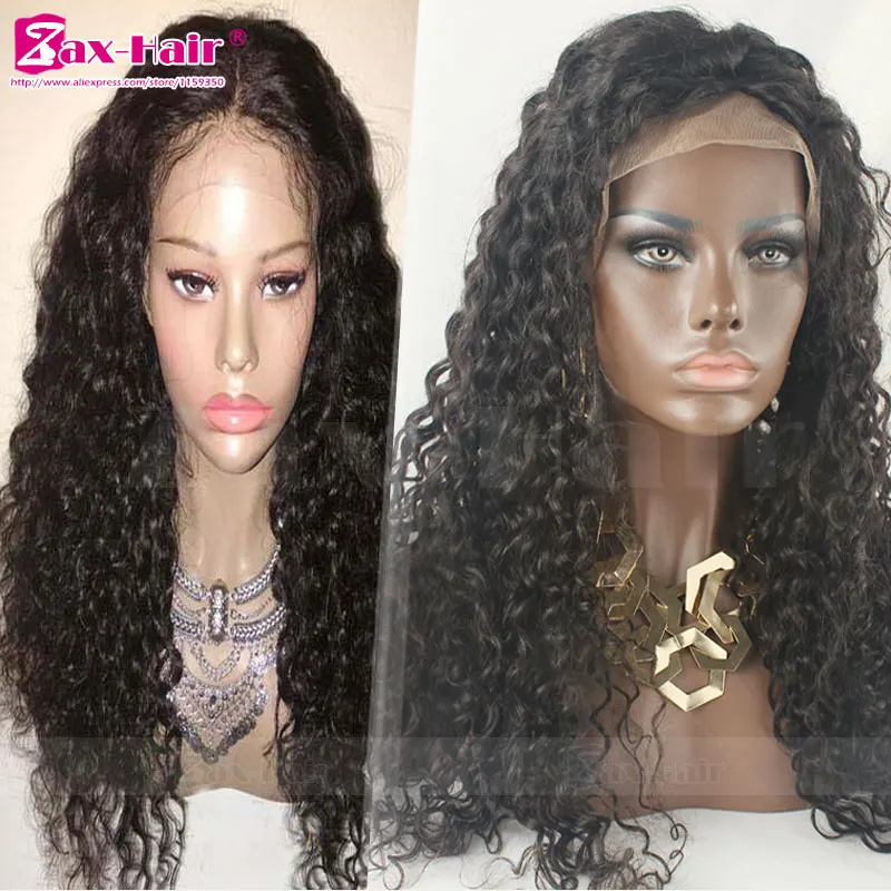 

Unprocessed Human Hair Lace Front Wigs Virgin Baby Hair Curly Full Lace Wigs Glueless 7A Human Hair Human Hair Full Lace Wigs