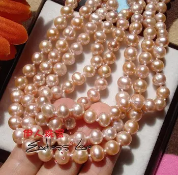 

FREE SHIPPING 120cm Long Sweater Jewelry Winter/Spring/Summer/Autumn Women's/Female Pearl Necklace Knotted Costume Jewellery