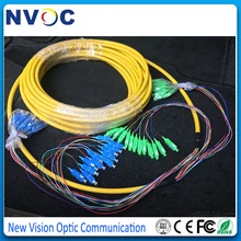 SM, 24 ядра, G652D, 50 см от кабеля до разъема, длина: 10 м, ПВХ куртка, SC/APC-SC/UPC в комплекте распределительный волоконно-оптический патч-корд