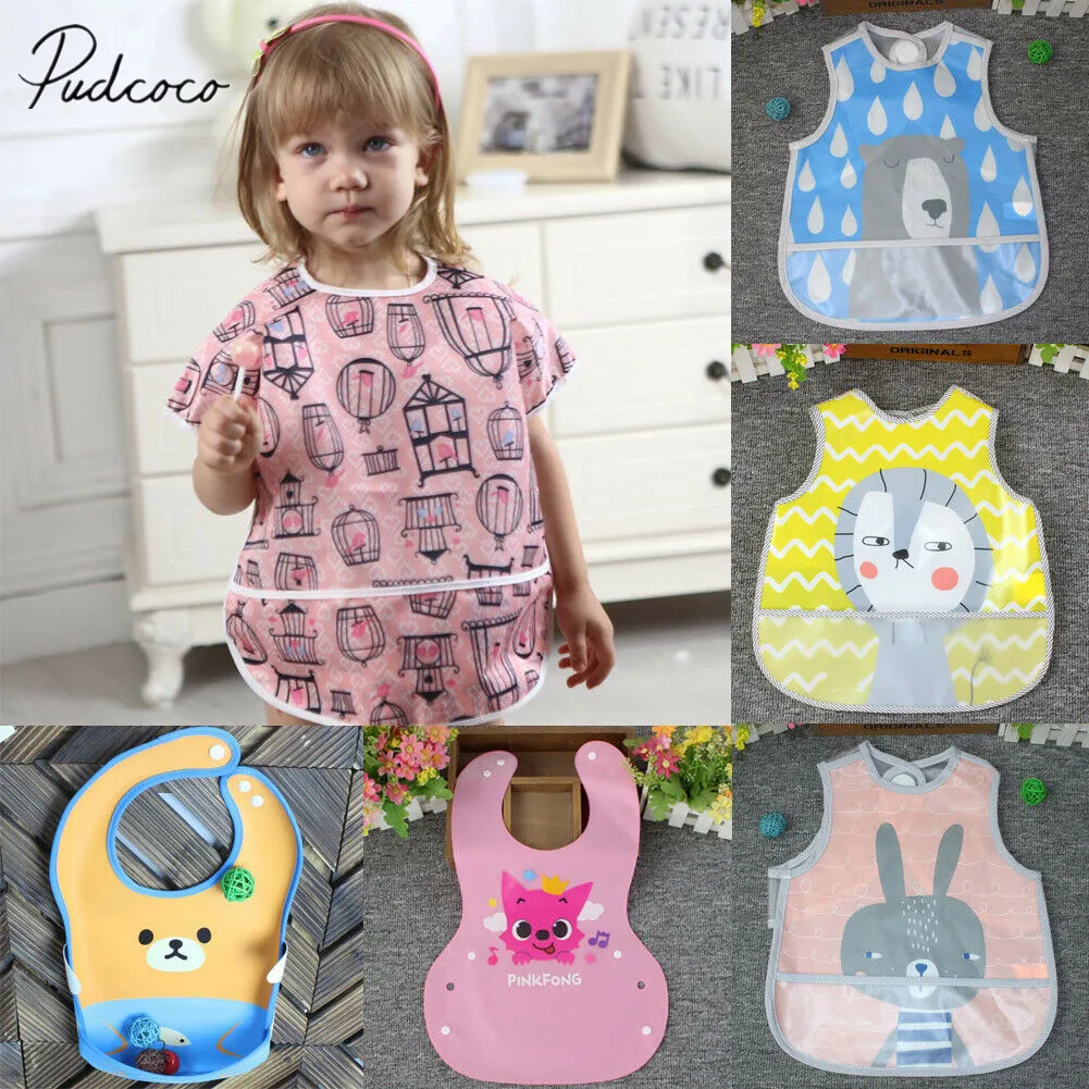 

2019 Baby Accessories Newborn Toddler Infant Baby Boys Girl Kids Bibs Waterproof Saliva Cartoon Towel Bibs Burp Cloths Wholesale
