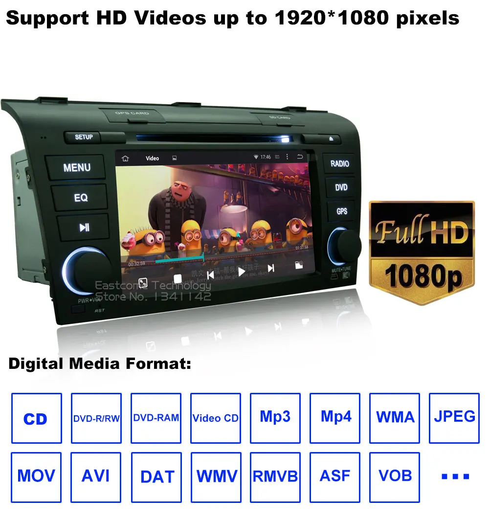 Cheap Pure Android 6.0 Car DVD for Mazda 3 2004 2005 2006 2007 2008 2009 With Octa Core Radio Bluetooth Rear View Camera 20