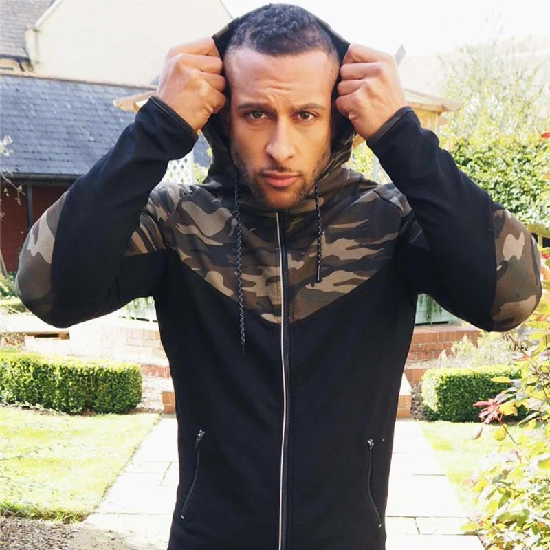 Casual Hip hop Hoodies jacket men-5