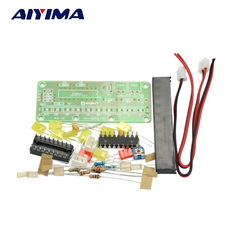 Aiyima LM3915 10 Audio Level Indicator Amplifier Board Electronic DIY Kits | Электроника