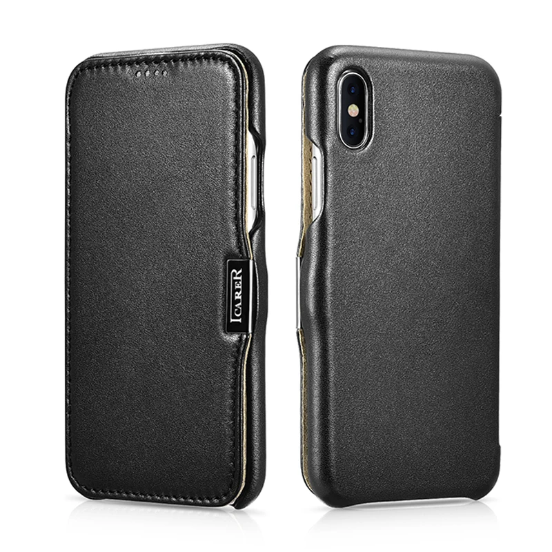 Оригинальный чехол Icarer из натуральной кожи для iPhone XS MAX XR X Apple тонкий роскошный