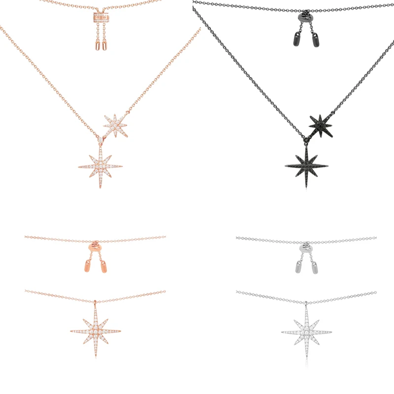 

JEM original 925 sterling silver APM necklace fashion jewelry five-pointed star series high quality ladies necklace free shippin