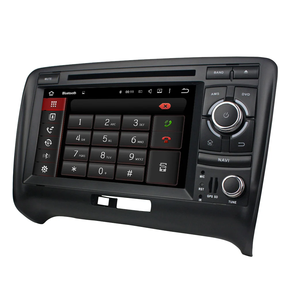 Sale KLYDE 7" 2 Din Android 8.1 Car Radio For Audi TT 2006-2013 Multimedia Player Stereo Audio DVD Player Quad Core 1