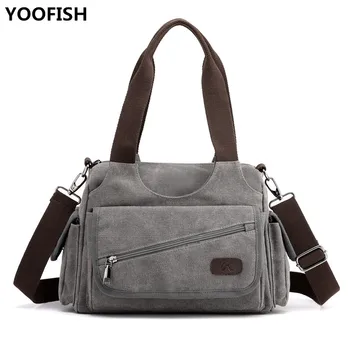

2019 New Canvas Handbags Tide Casual Ladies Commuter Bag Fashion Handbags Wild Shoulder Diagonal Handbags XZ-198.